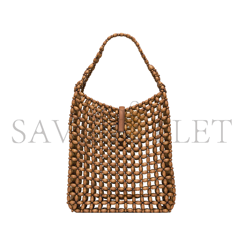 YSL LE 5 À 7 LARGE IN WOOD BEADS 823807KAAAZ9384 (30*35*10cm) YSL LE 5 À 7 LARGE IN WOOD BEADS 823807KAAAZ9384 (30*35*10cm)